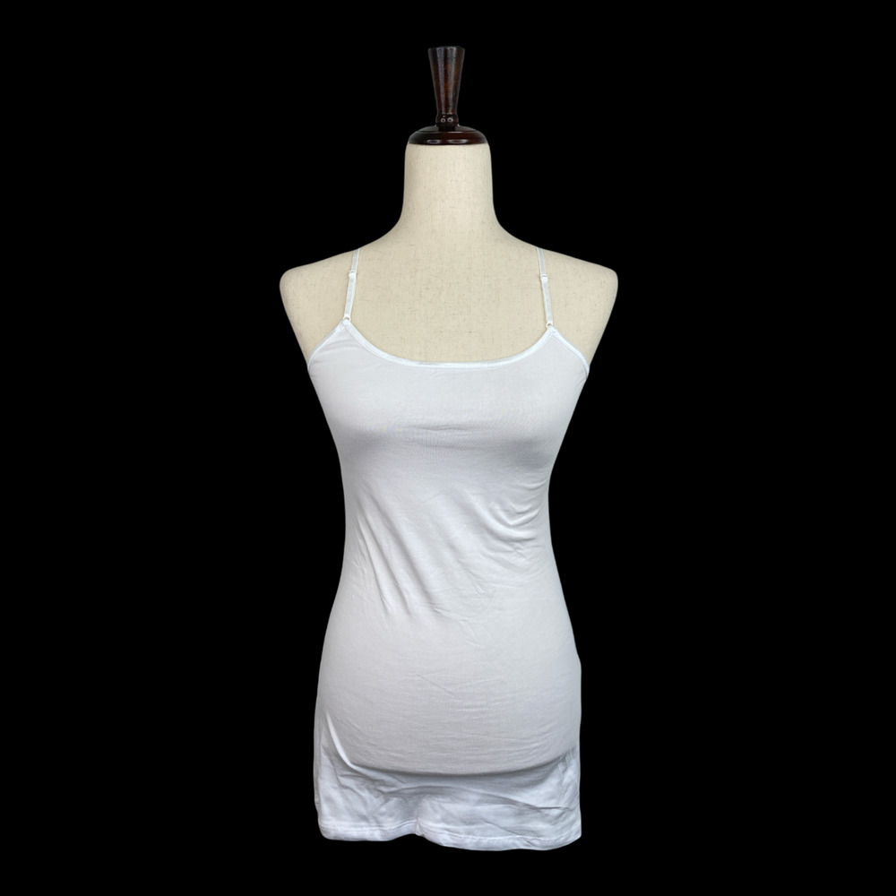 NEW Ambiance White Adjustable Strap Camisole Size Small